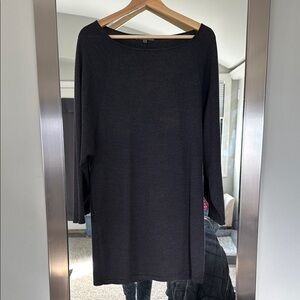 Black Long Sleeve Tunic Top